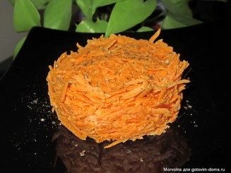 Салат из моркови с чесноком