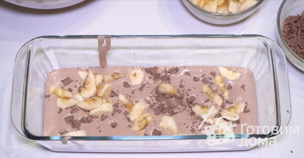 Шоколадное мороженое с кусочками банана фото к рецепту 5