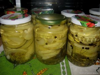 Кабачки маринованные по-болгарски