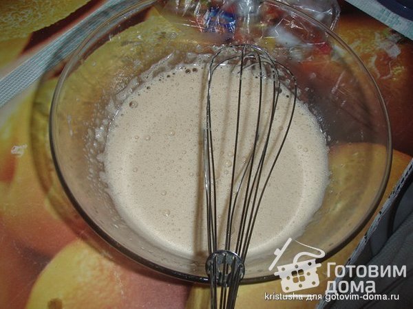 Яблочный торт с карамельным баварским муссом