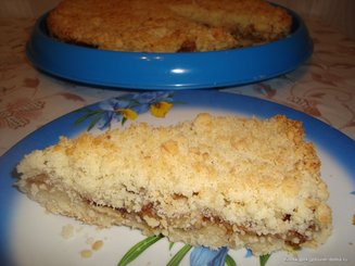 Яблочный пирог с крошкой