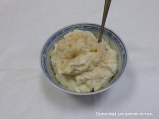 Творог с бананом