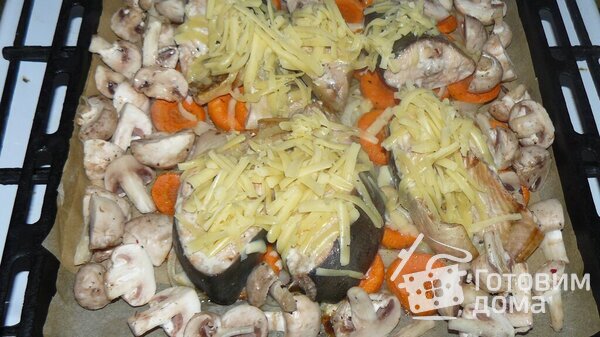 Красная рыба с овощами фото к рецепту 7
