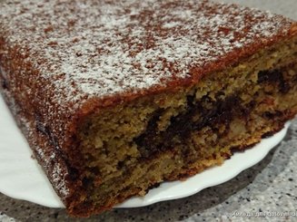 Тыквенный кекс с горьким шоколадом