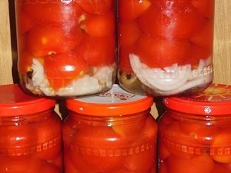 Помидоры (с растительным маслом) на зиму