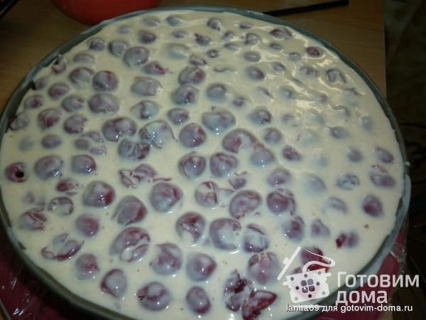 Торт Шоколадно-вишнёвая &quot;молочная девочка&quot;с орехами фото к рецепту 6
