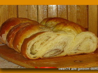 Коса с сахаром и корицей