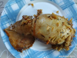 Каламарья гемиста (Кальмары фаршированные рисом)