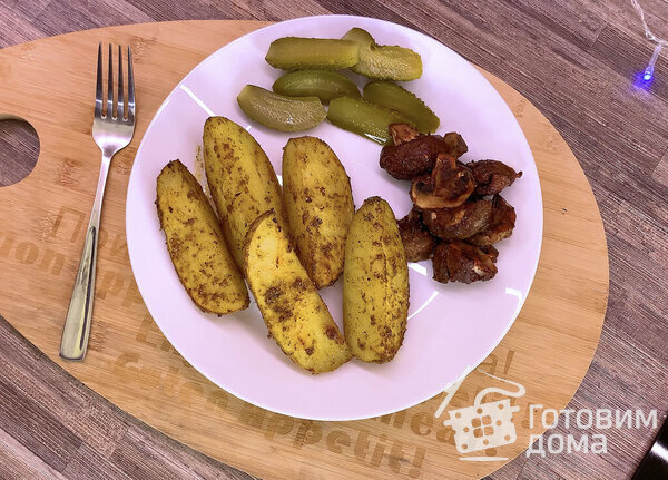 Картошка с грибами в духовке фото к рецепту 7