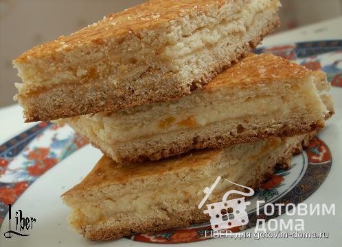 Пирог &quot;Дружба&quot; (песочный с творогом)