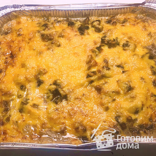 Жульен с курицей и шампиньонами