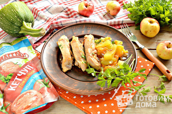 Куриные стейки на сковороде с овощами по-Махеевски фото к рецепту 6