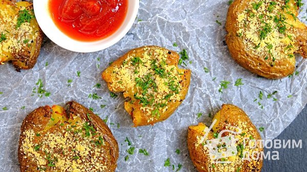 Хрустящий картофель в духовке фото к рецепту 6