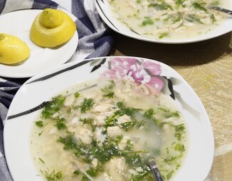 ПсарОсупа (греческий рыбный суп с рисом)