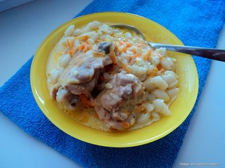 Курочка в сырном соусе