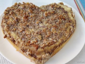 Кекс на кефире с орехами