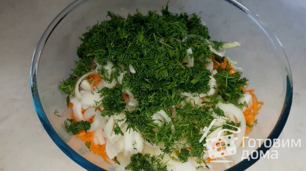 Витаминный салат из капусты фото к рецепту 5