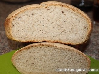 Пшеничный хлеб на ржаной закваске