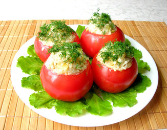 Фаршированные помидоры, мой домашний рецепт, который всем нравится!