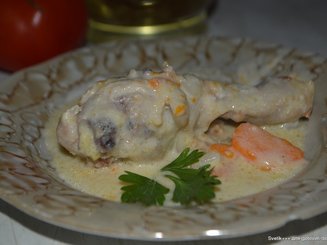 Курочка в сырном соусе