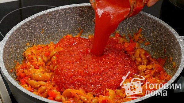 Очень красный томатный супчик с фасолью: множество вариантов исполнения фото к рецепту 7