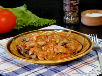 Фасоль "по-птичьи"(Fagioli all'uccelletta)