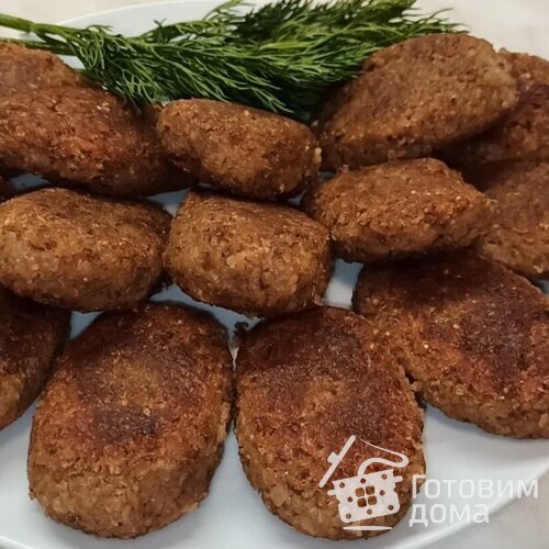Постные котлеты из гречки
