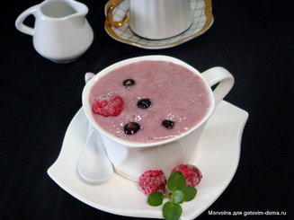 Whipped Porridge - Взбитая овсяная каша с ягодами