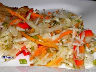 Салат с капустой "Пестренький"