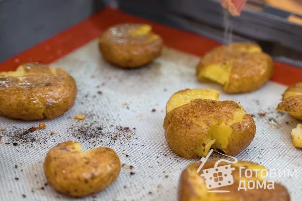 Хрустящий картофель в духовке фото к рецепту 4