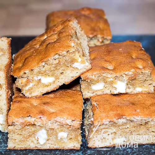 Простое пирожное Блонди – быстрый и вкусный пирог к чаю