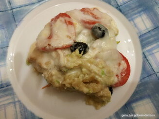 Пицца на кабачковой основе