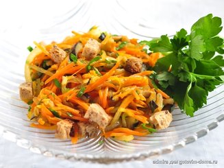 Салат из баклажана и морковки