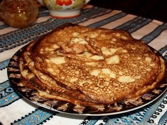 Заварные блины на кефире