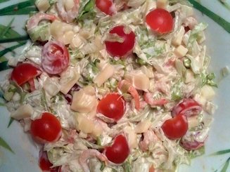 Салат "Цезарь" с креветками
