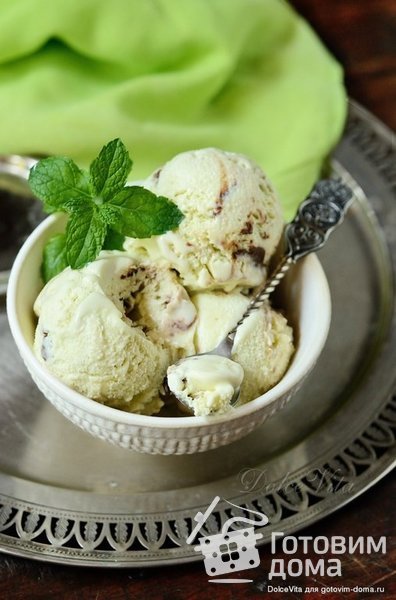 Мятное мороженое с шоколадом фото к рецепту 13