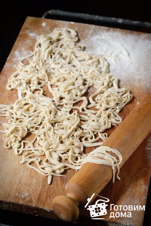 Китайская домашняя лапша (без яиц)