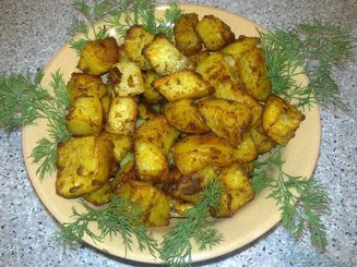 Запеченный картофель с горчицей
