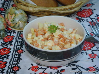Салат с плавленным сырком