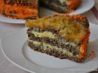 Апельсиновый торт с маком