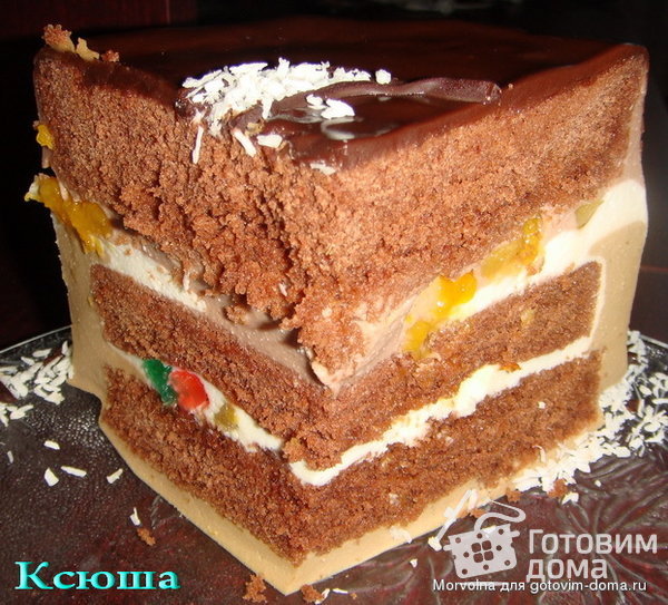 Юбилейный торт-суфле &quot;Южная ночь&quot; фото к рецепту 5
