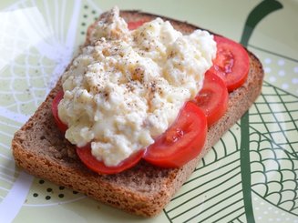 Smørrebrød - Бутерброд с яйцом и сыром
