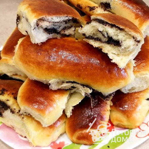 Воздушные булочки с маком из дрожжевого теста