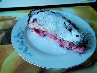 Творожная запеканка с вишней