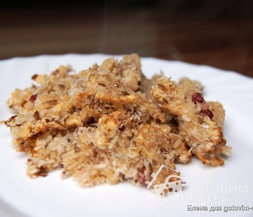 Постный десерт из яблок и кокоса