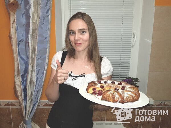 Пирог с вишней легкий и воздушный фото к рецепту 1