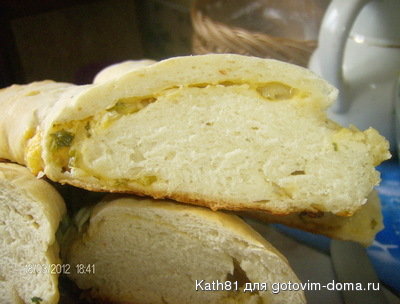 Багет с сыром, чесноком и зеленью фото к рецепту 8