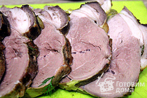 Запеченная свиная шейка с картофелем фото к рецепту 9