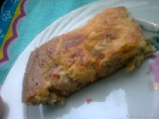 Пирог с фрикадельками