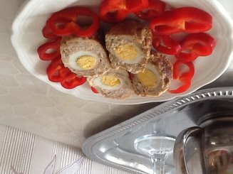 Зразы с перепелиными яйцами